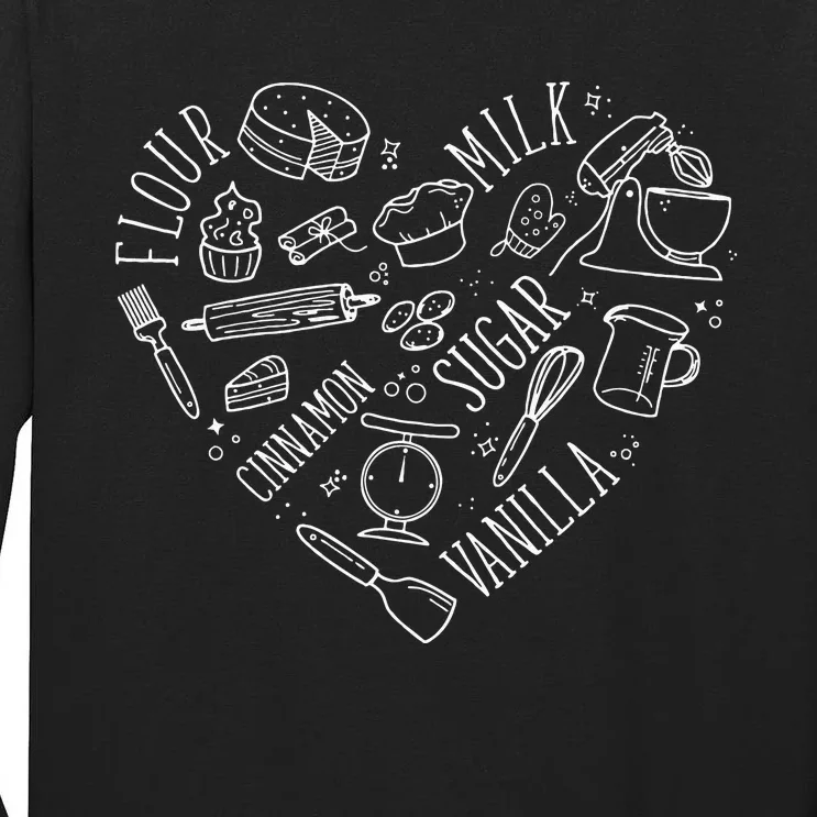 Funny Cookie Baking Love Baker Lover Best Baking Tall Long Sleeve T-Shirt