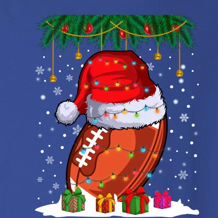 Football Christmas Ball Xmas Lights Sport Football Player Gift Toddler Long Sleeve Shirt