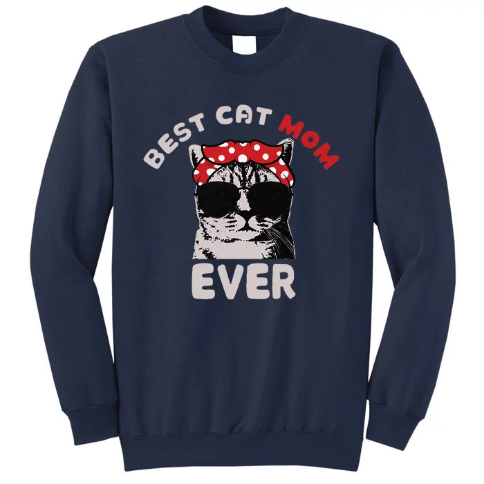 Funny Cat Best Cat Mom Ever Meow With My Cat Tee For Women Sweatshirt