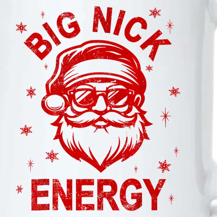 Funny Christmas Big Nick Energy Santa Naughty Adult Humor Black Color Changing Mug