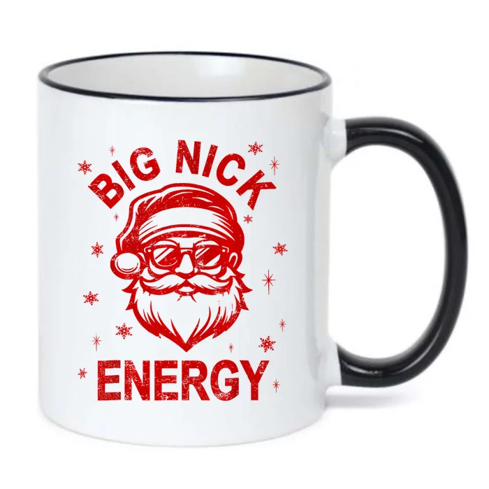 Funny Christmas Big Nick Energy Santa Naughty Adult Humor Black Color Changing Mug