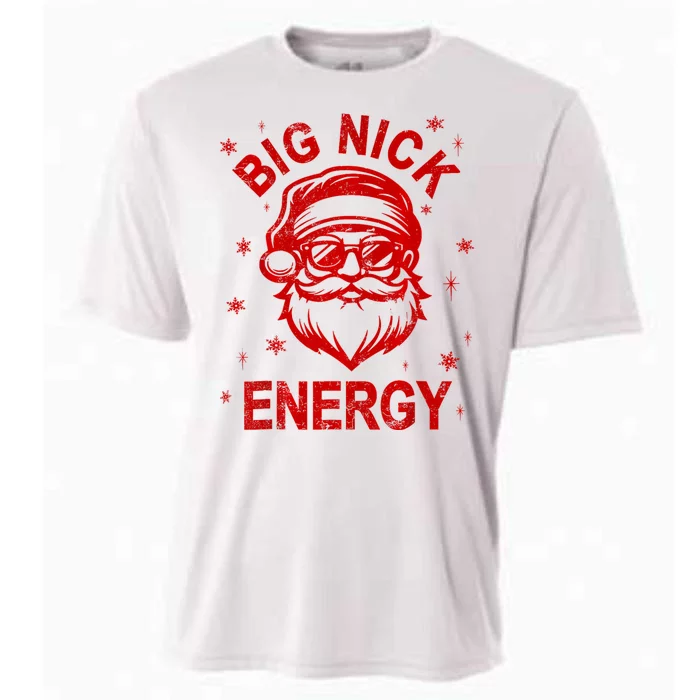 Funny Christmas Big Nick Energy Santa Naughty Adult Humor Cooling Performance Crew T-Shirt