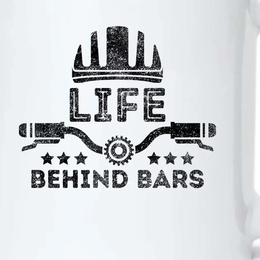 Funny Cycling Bike Life Behind Bars Bicycle Riding Lover Gift Black Color Changing Mug