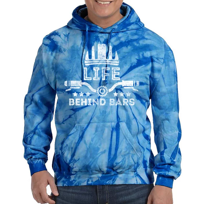 Funny Cycling Bike Life Behind Bars Bicycle Riding Lover Gift Tie Dye Hoodie