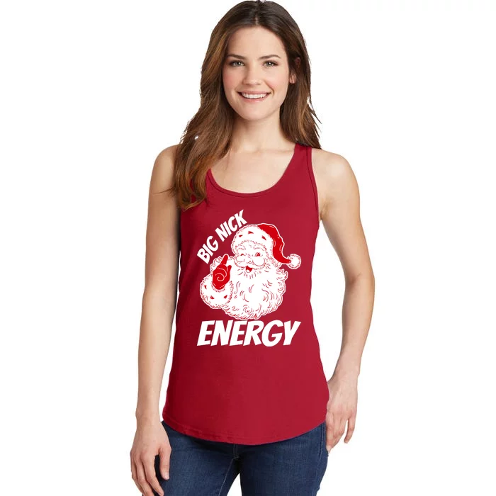 Funny Christmas Big Nick Energy Sweatshirt Santa Claus Ladies Essential Tank