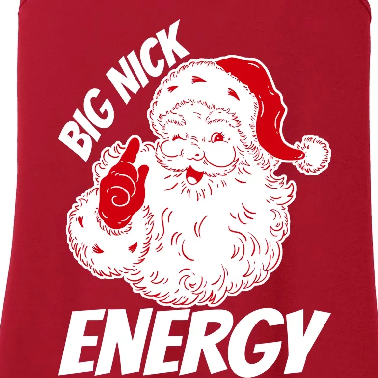 Funny Christmas Big Nick Energy Sweatshirt Santa Claus Ladies Essential Tank