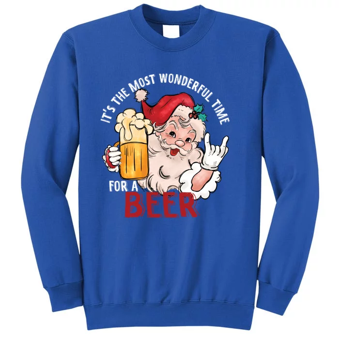 Funny Christmas Beer Meme For Ugly Christmas Beer Tall Sweatshirt