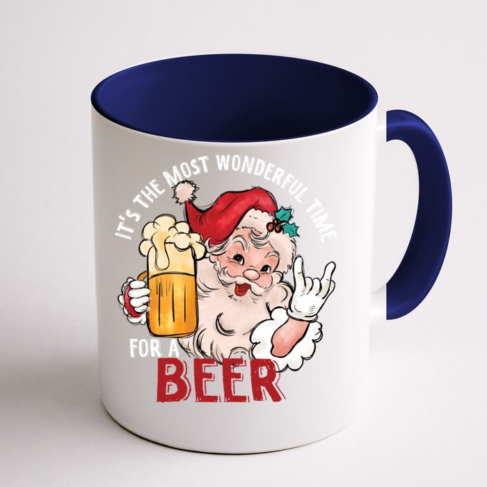 Funny Christmas Beer Meme For Ugly Christmas Beer Front & Back Coffee Mug