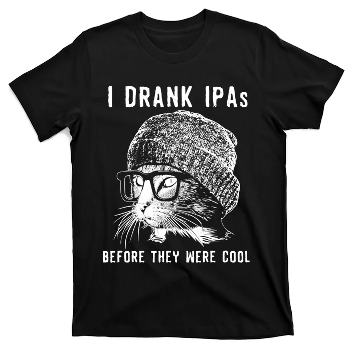 Funny Cat Beer IPA S For Women Funny Cat Lover Gift T-Shirt