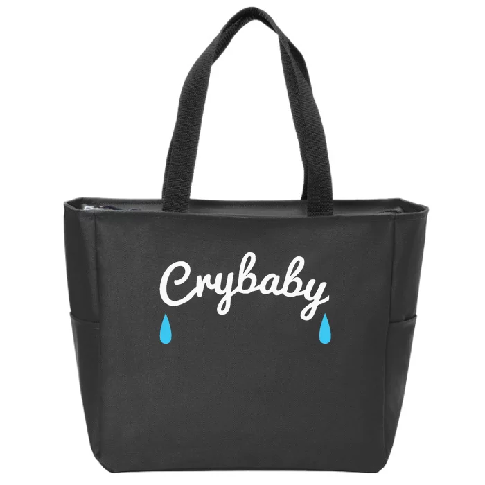 Funny Cry Baby Zip Tote Bag