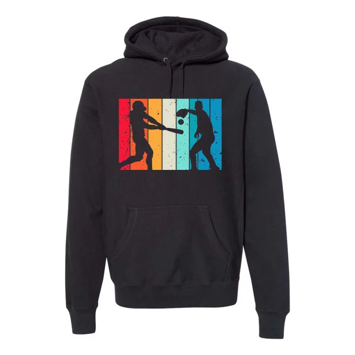 funny Cool Baseball Art For Baseball Player Premium Hoodie