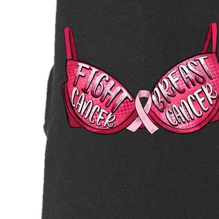 Fight Cancer Breast Cancer Bra Doggie 3-End Fleece Hoodie