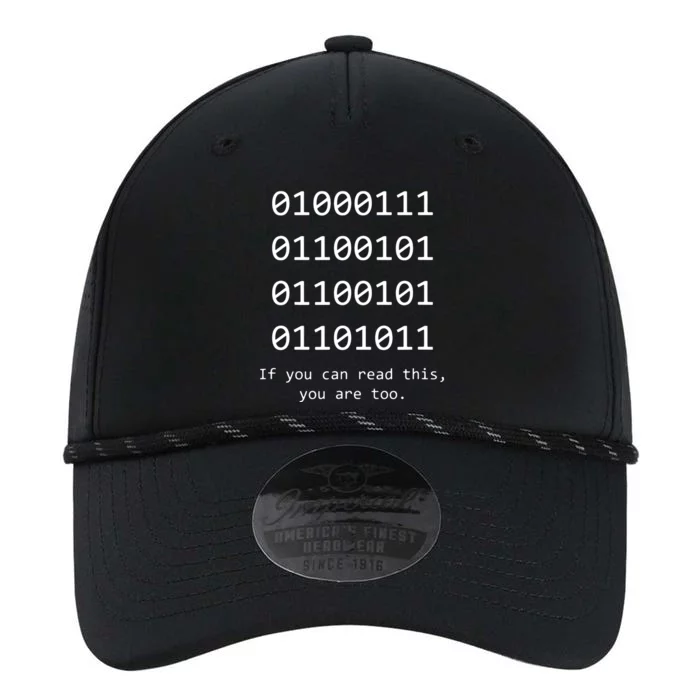 Funny Computer Binary Code Programmer Developer Geek Gift Performance The Dyno Cap