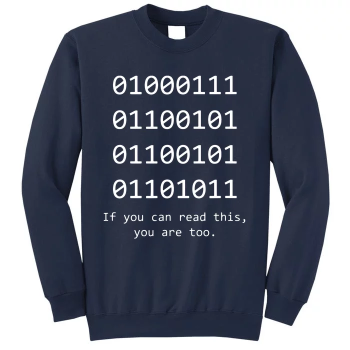 Funny Computer Binary Code Programmer Developer Geek Gift Sweatshirt