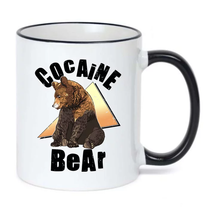 Funny Cocaine Bear Black Color Changing Mug