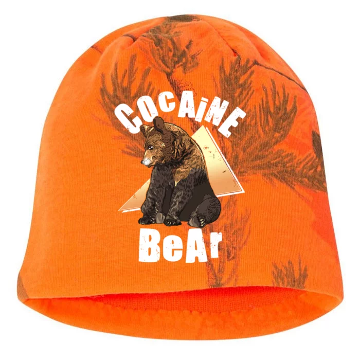 Funny Cocaine Bear Kati - Camo Knit Beanie