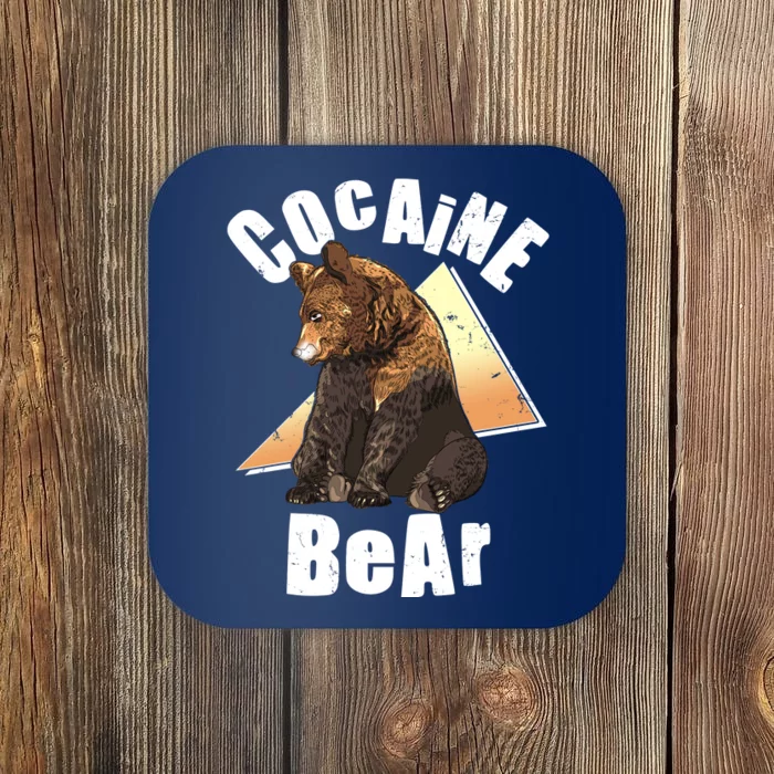 Funny Cocaine Bear Coaster