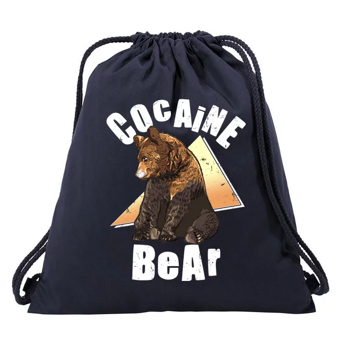 Funny Cocaine Bear Drawstring Bag