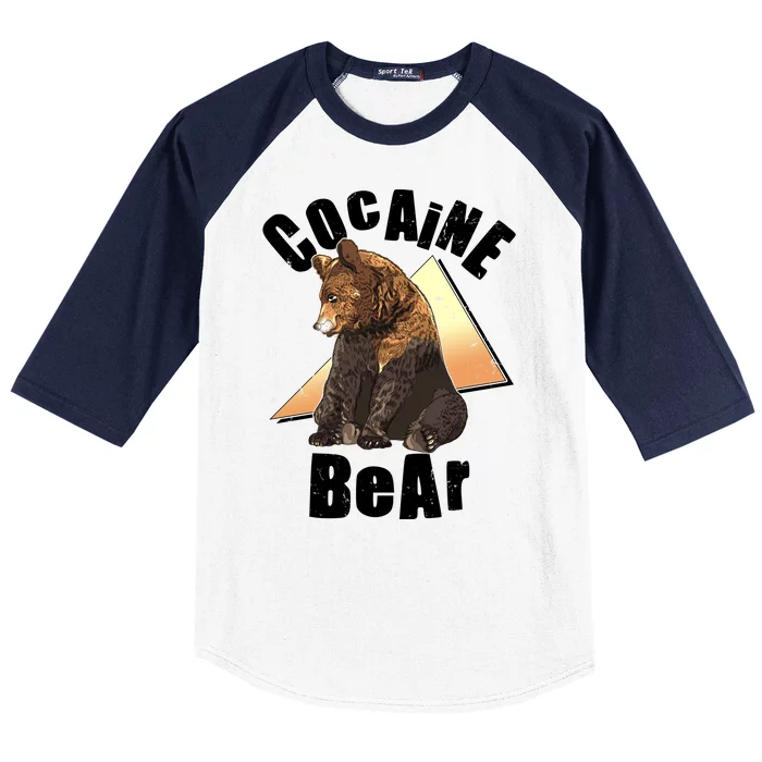 Funny Cocaine Bear Baseball Sleeve Shirt