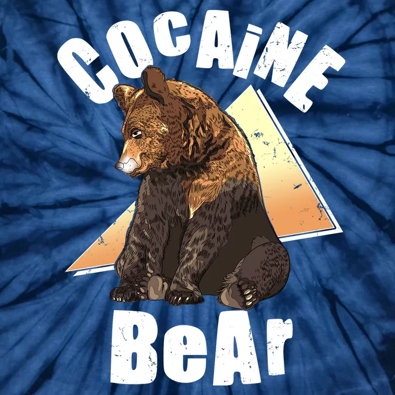 Funny Cocaine Bear Tie-Dye T-Shirt