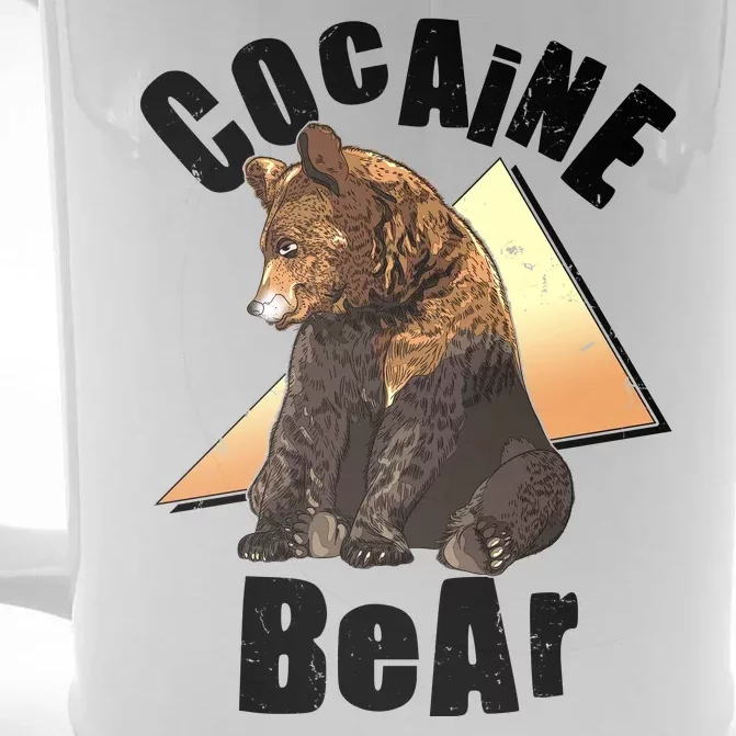 Funny Cocaine Bear Front & Back Beer Stein