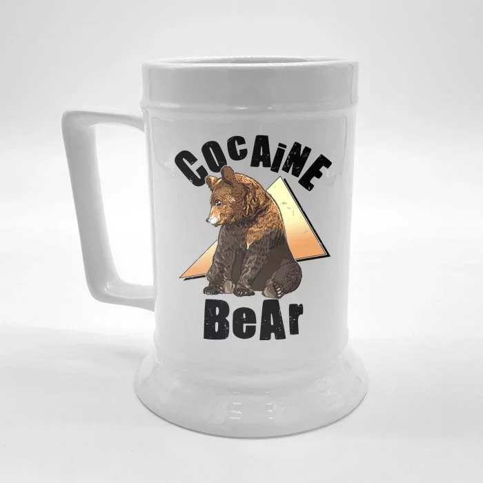 Funny Cocaine Bear Front & Back Beer Stein