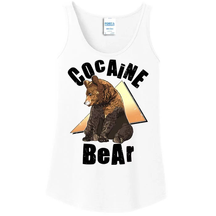 Funny Cocaine Bear Ladies Essential Tank