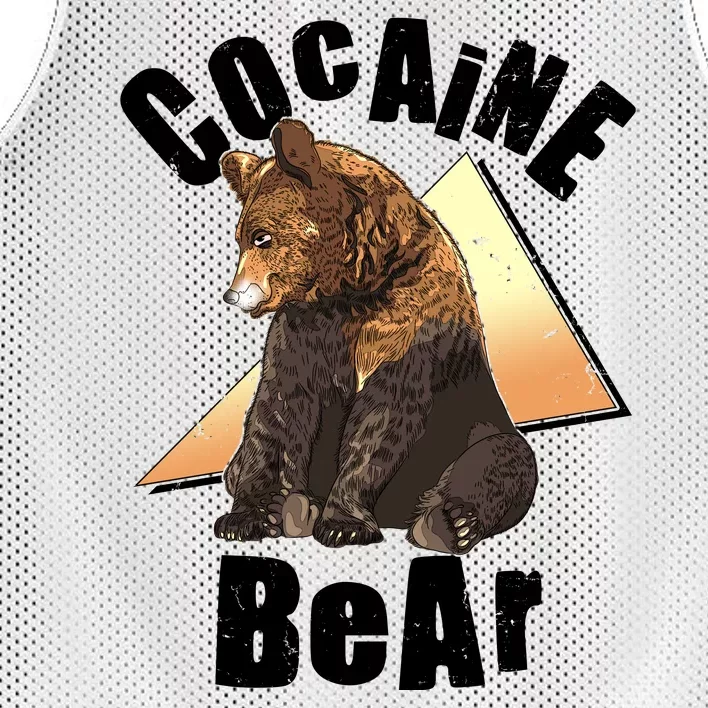 Funny Cocaine Bear Mesh Reversible Basketball Jersey Tank