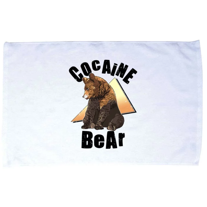 Funny Cocaine Bear Microfiber Hand Towel