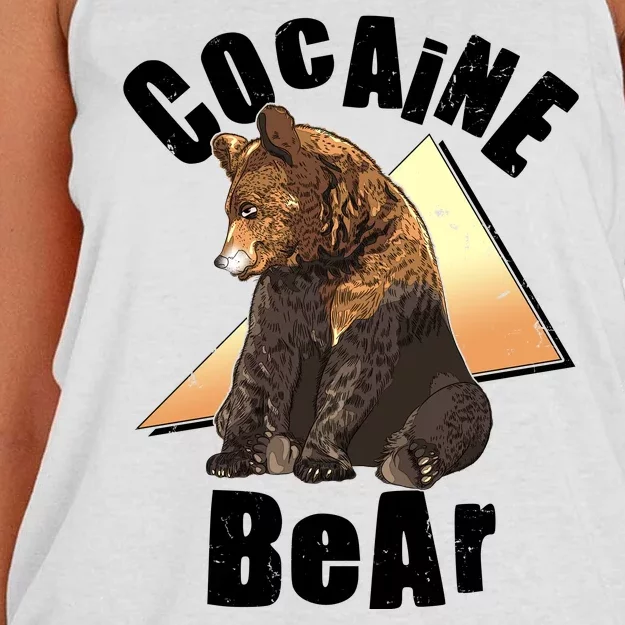 Funny Cocaine Bear Women's Knotted Racerback Tank