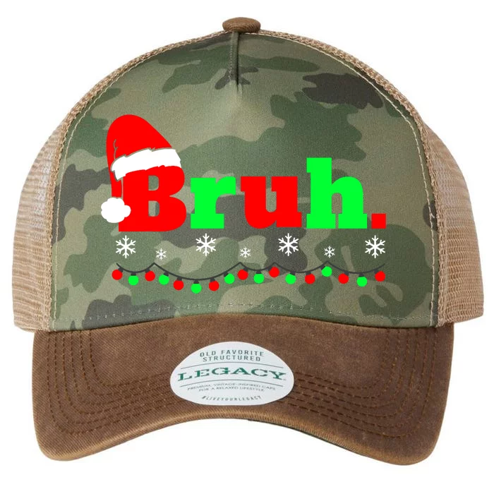 Funny Christmas Bruh Legacy Tie Dye Trucker Hat