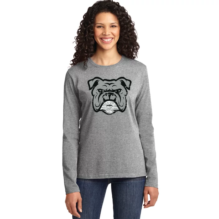 Funny Cool Bulldog Dog Lover Gifts Idea Ladies Long Sleeve Shirt