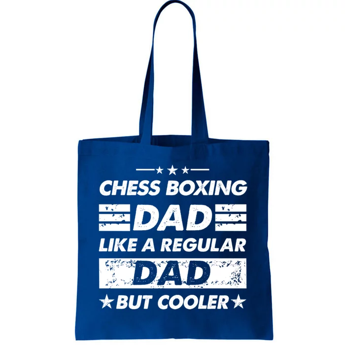 Funny Chess Boxing Dad Like A Regular Dad But Cooler Gift Tote Bag