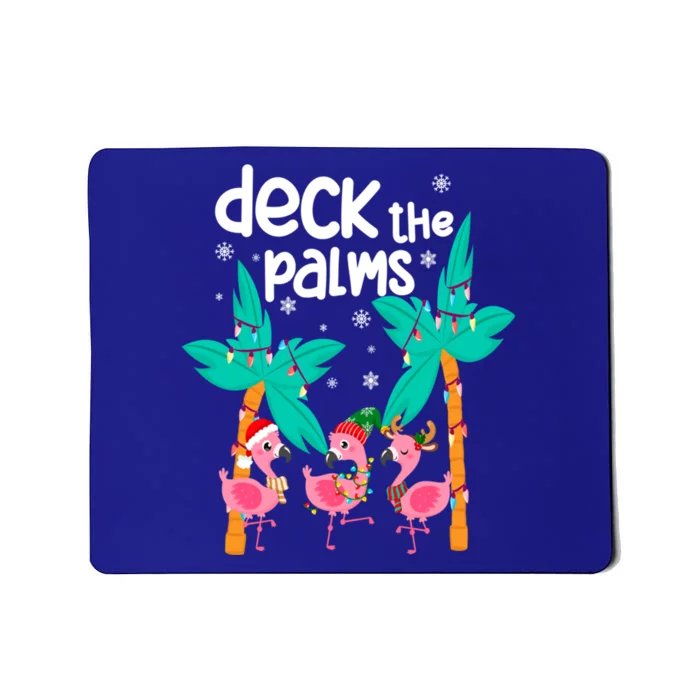 Flamingo Christmas Beach Hawaii Tropical Deck The Palms Cute Gift Mousepad