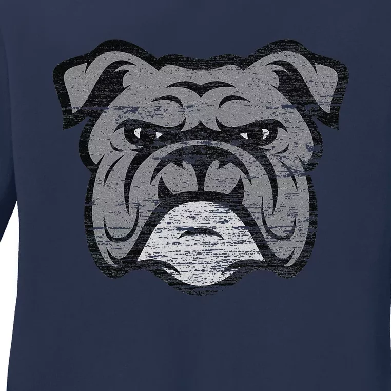 Funny Cool Bulldog Dog Lover Gifts Idea Ladies Long Sleeve Shirt