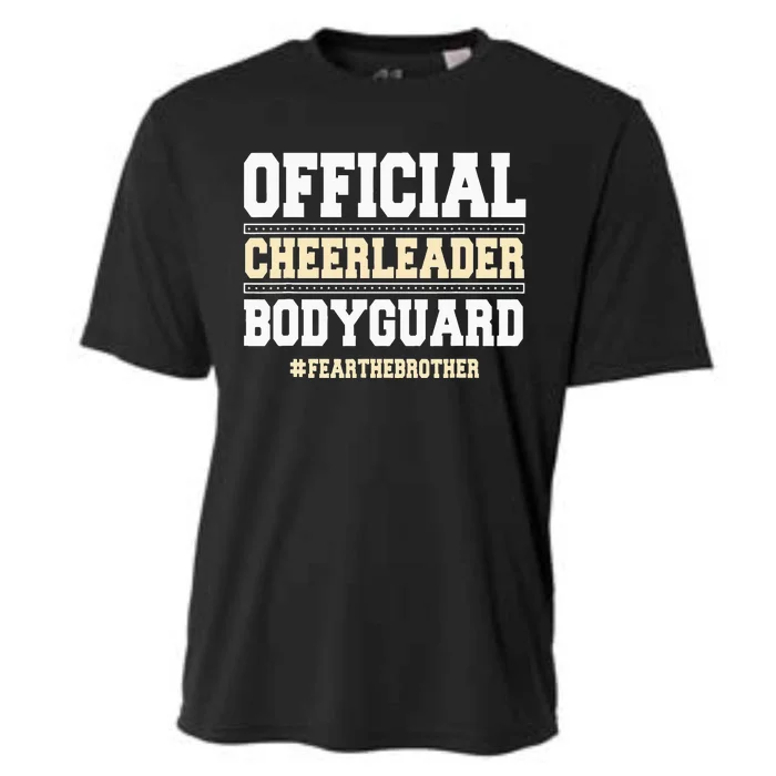 funny Cheerleader Bodyguard Fear The Brother Cooling Performance Crew T-Shirt