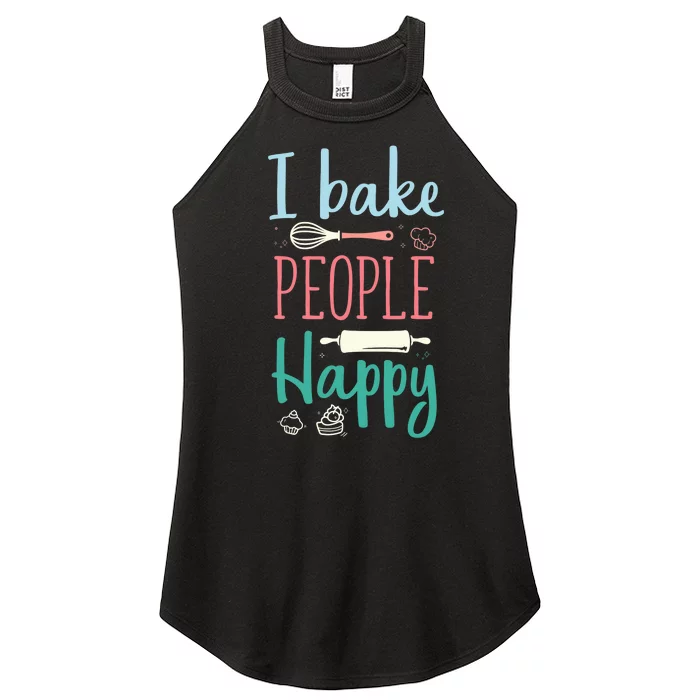 Funny Cookie Baking Love Baker Lover Best Baking Women’s Perfect Tri Rocker Tank