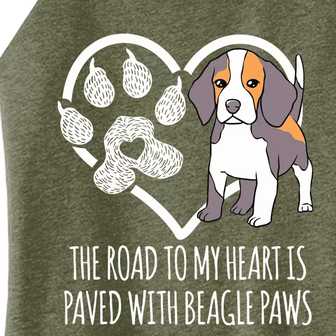 Fun Cute Beagle Dog Lover Women’s Perfect Tri Rocker Tank