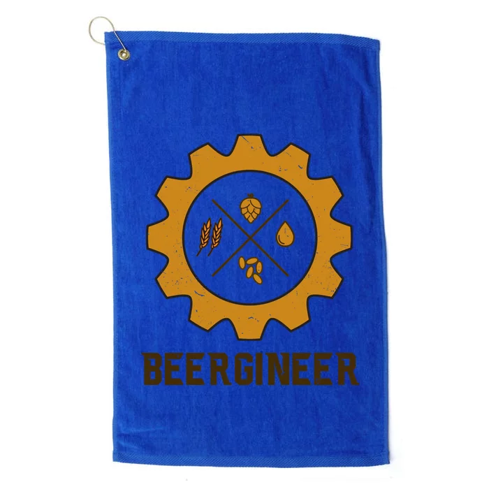 Funny Craft Beer Brewgineer For Brewer Home Brewing Lover Cute Gift Platinum Collection Golf Towel