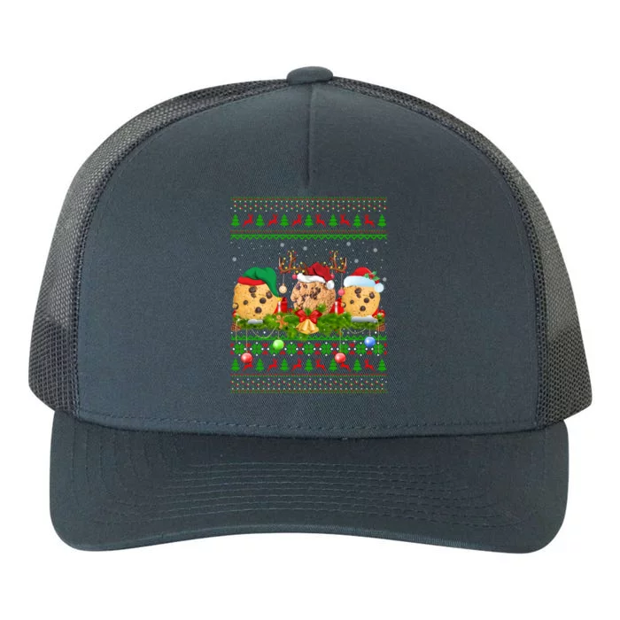 Funny Cookie Biscuit Lover Xmas Santa Ugly Cookie Christmas Funny Gift Yupoong Adult 5-Panel Trucker Hat