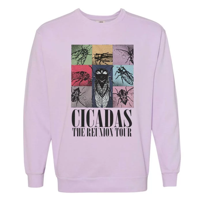 Funny Cicada Concert Eras Reunion Garment-Dyed Sweatshirt