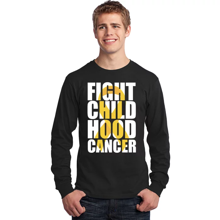 Fight Childhood Cancer Awareness Long Sleeve Shirt