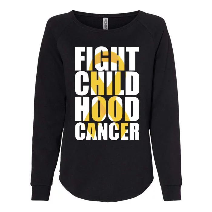 Fight Childhood Cancer Awareness Womens California Wash Sweatshirt