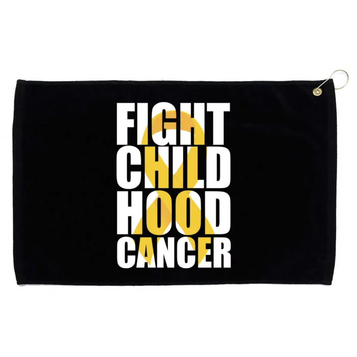 Fight Childhood Cancer Awareness Grommeted Golf Towel