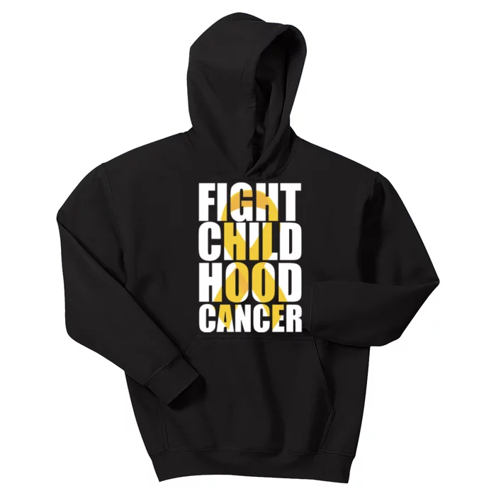 Fight Childhood Cancer Awareness Kids Hoodie