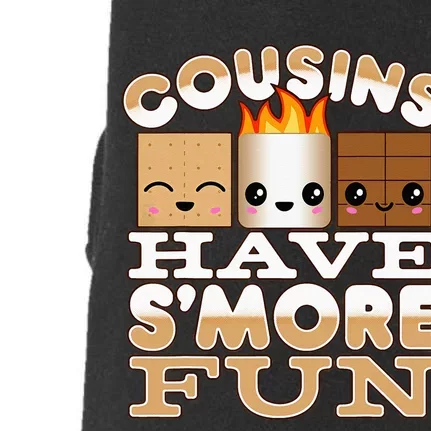 Family Camping Cousins Have Smore Fun Doggie 3-End Fleece Hoodie