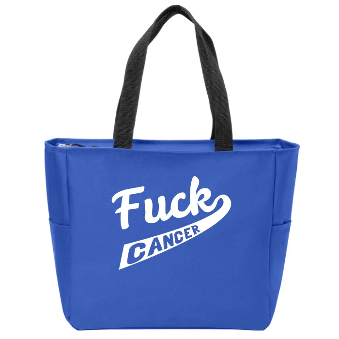 Fuck Cancer Cute Gift Zip Tote Bag