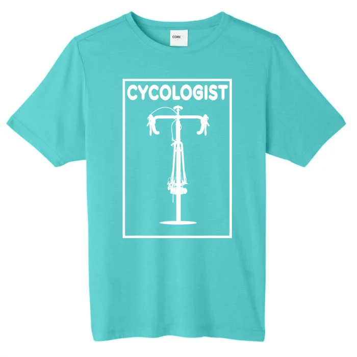 Funny Cycologist Cyclist Bike Lover Biking Cycling Gift ChromaSoft Performance T-Shirt