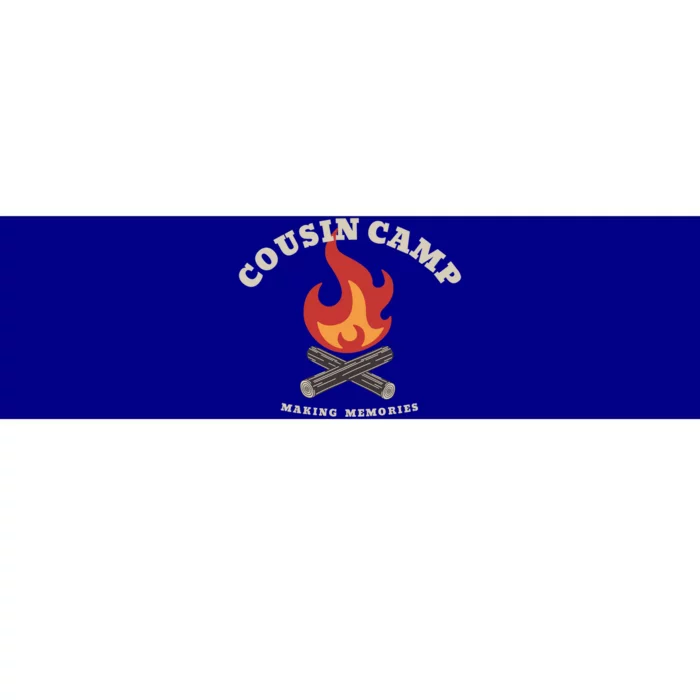 Fun Camping Campfire Graphic Cousin Camp Making Memories Gift Bumper Sticker