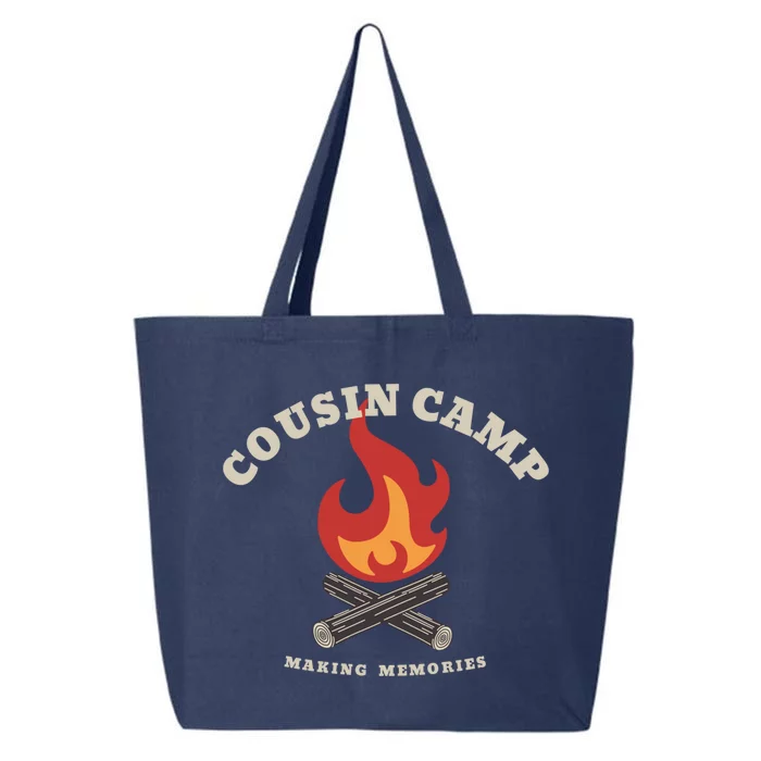 Fun Camping Campfire Graphic Cousin Camp Making Memories Gift 25L Jumbo Tote